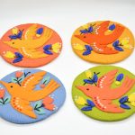 Felt Bird Design Trivet | Handmade Kitchen Accessories
