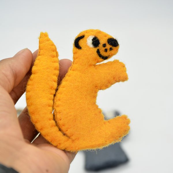 Handmade Wool Felt Animal Finger Puppets - Set of 5 - Image 6