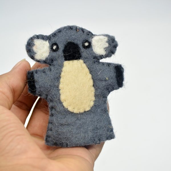 Handmade Wool Felt Animal Finger Puppets - Set of 5 - Image 4