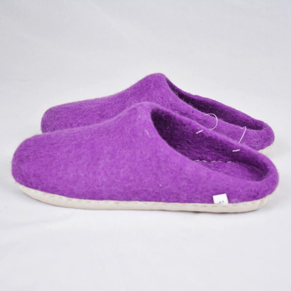 Purple Felt Shoes | High Quality Felt Slipper - Image 3