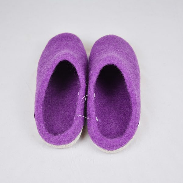 Purple Felt Shoes | High Quality Felt Slipper - Image 4