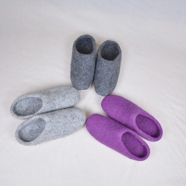 Purple Felt Shoes | High Quality Felt Slipper - Image 5