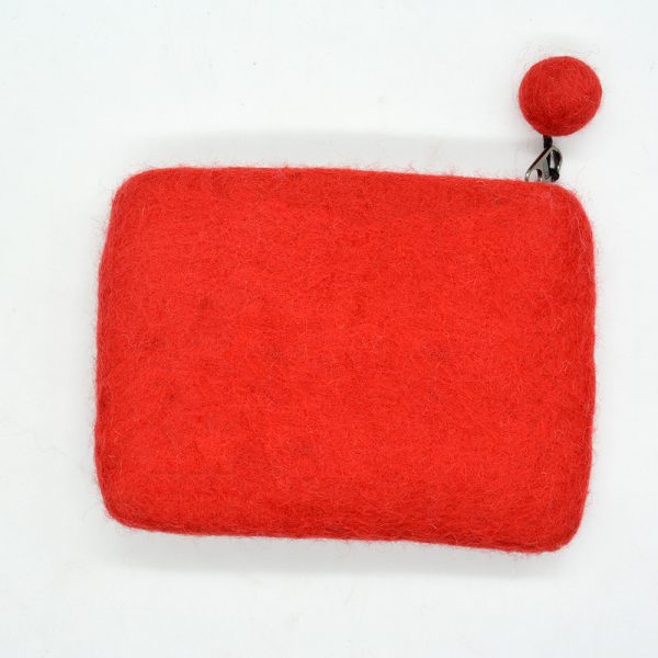 Bunny Embroidered Wool Felt Coin Purse - Image 6
