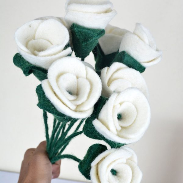 Colorful Felted Rose | Handmade Felt Rose for Special Occasions - Image 6