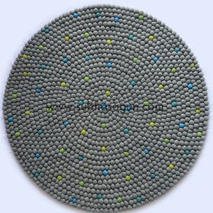 Speckle Wool Felt Ball Rug – Handcrafted Comfort & Charm
