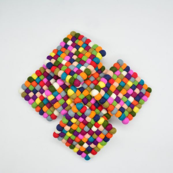 10x10cm Wool Felt Coaster | High Quality Coaster - Image 7
