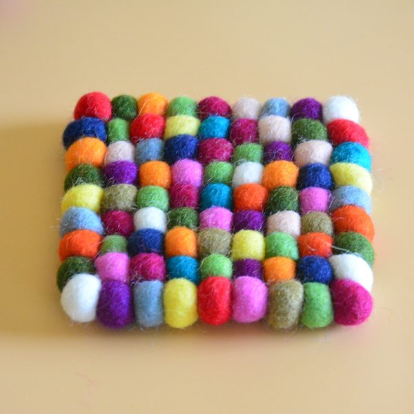 10x10cm Wool Felt Coaster | High Quality Coaster - Image 4