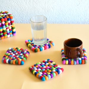 10x10cm Wool Felt Coaster | High Quality Coaster