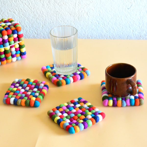 10x10cm Wool Felt Coaster | High Quality Coaster