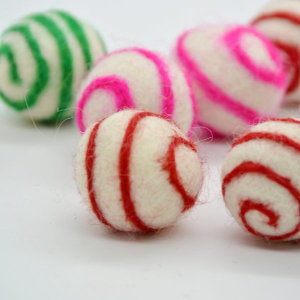 Wool Felt Swirl Ball | Decorated Ball - Image 7