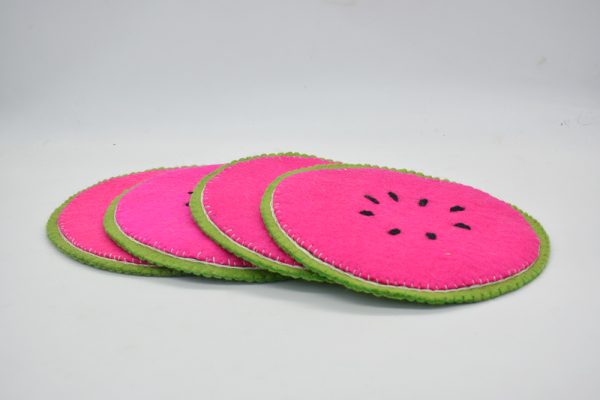 Decorative Felt Trivet | Watermelon Design Trivet - Image 4
